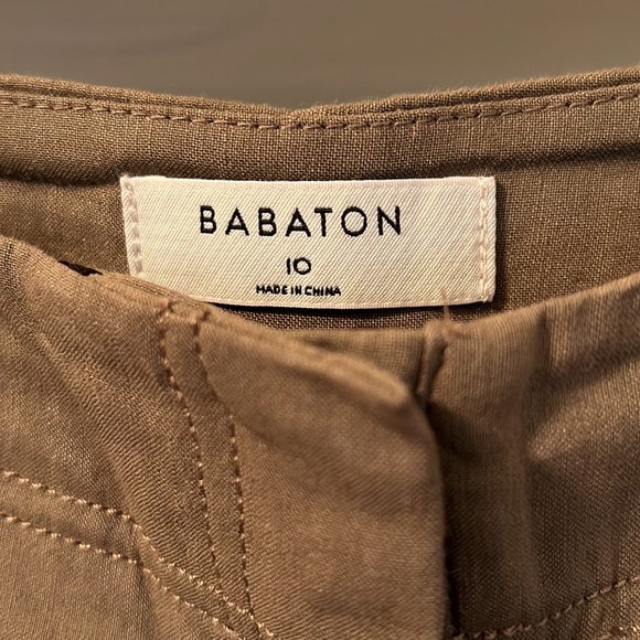 Babaton linen wide crop pants - Picture 3 of 5